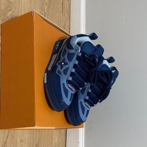 Louis Vuitton Navy and Gray Sneakers